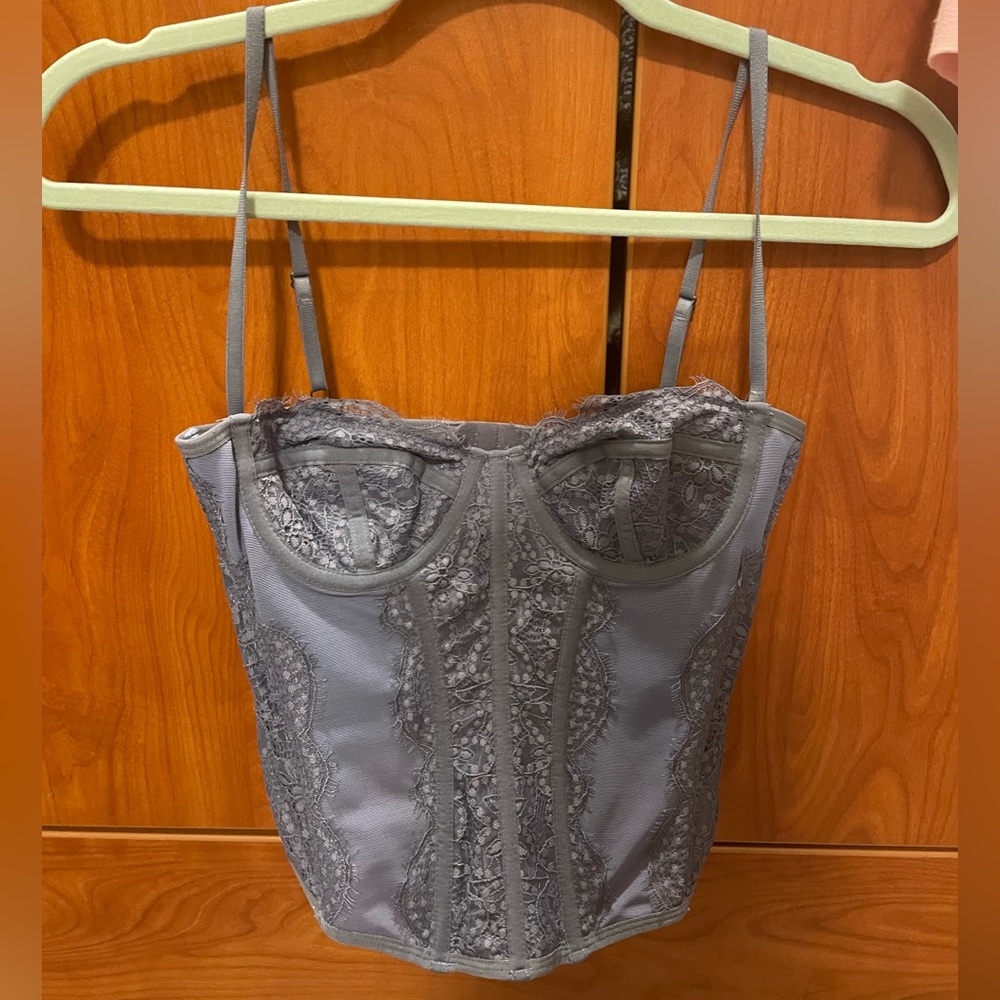 UO Modern Love Corset - Slate